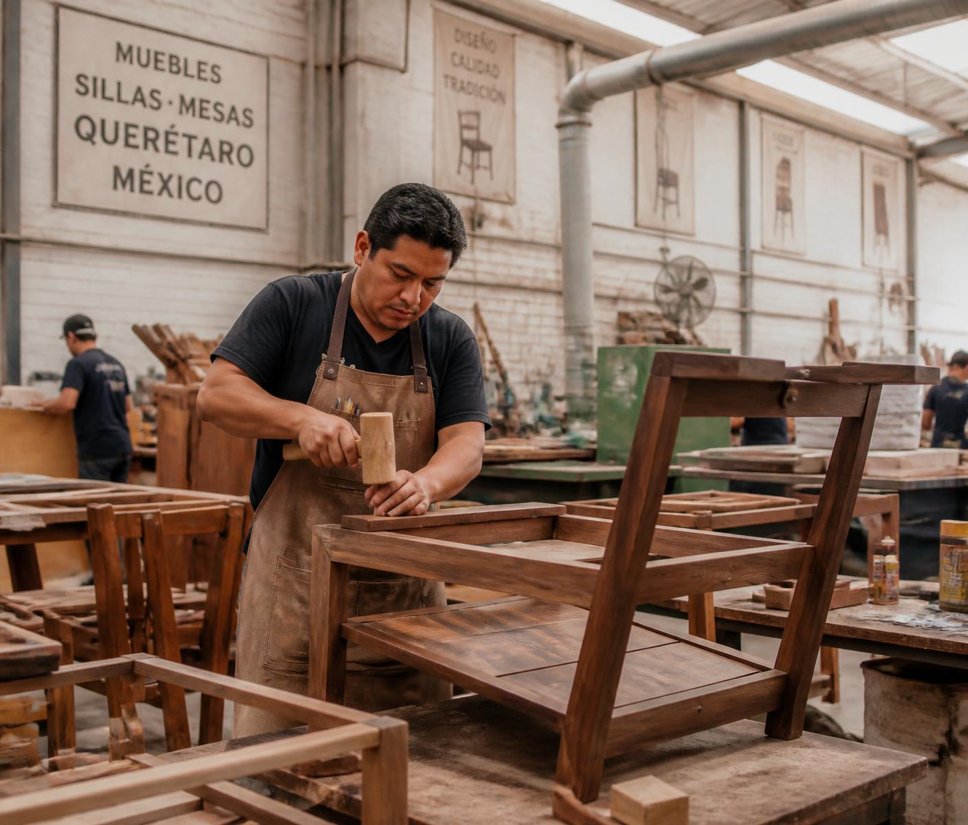 Taller de fabricación de mobiliario en Querétaro, México